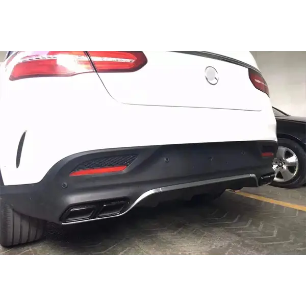 Car Bumper for Mercedes-Benz GLE Class COUPE Modified GLE 63 AMG Diffuser with Exhaust Pipe