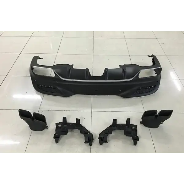 Car Bumper for Mercedes-Benz GLE Class COUPE Modified GLE 63 AMG Diffuser with Exhaust Pipe