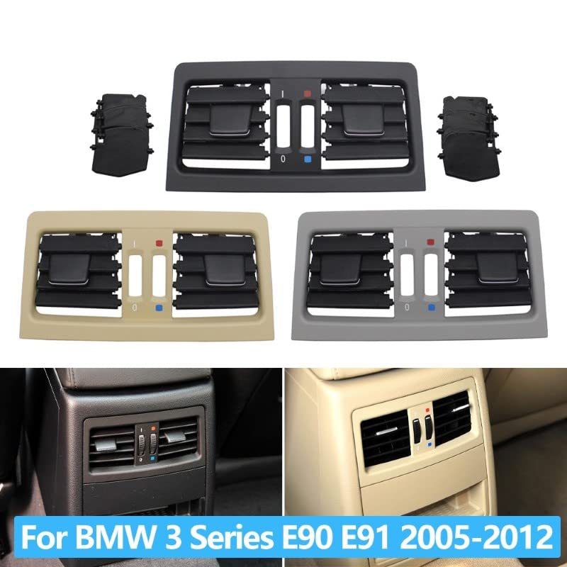 Car Craft 3 Series Ac Vent Compatible With Bmw 3 Series Ac Vent 3 Series E90 2005-2012 Rear Black - CAR CRAFT INDIA
