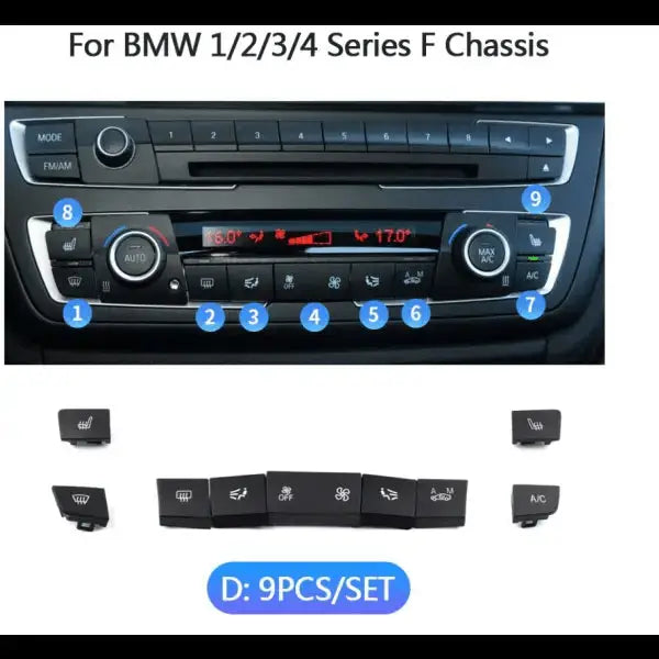 Car Craft 3 Series F30 Dashboard Button Compatible With Bmw