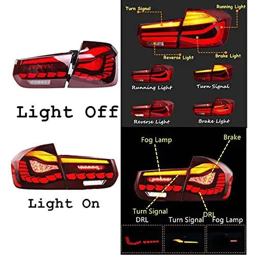 CAR CRAFT 3 Series Taillight Tail Lamp Compatible With Bmw