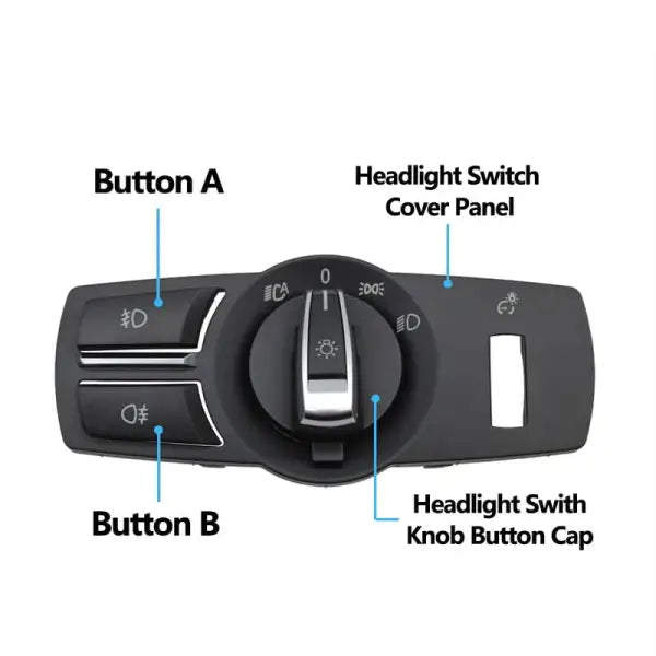 Car Craft 5 Series Headlight Knob Compatible With Bmw 5