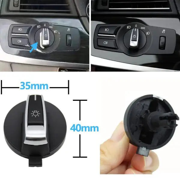 Car Craft 5 Series Headlight Knob Compatible With Bmw 5