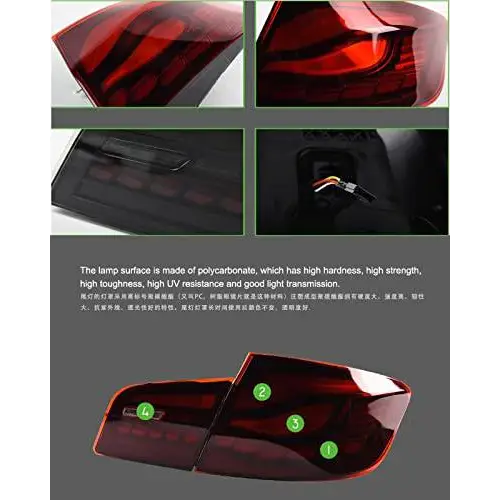 CAR CRAFT 5 Series Taillight Taillamp Compatible With Bmw 5