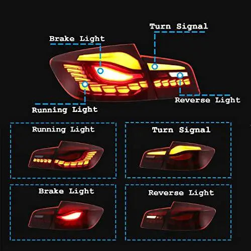 CAR CRAFT 5 Series Taillight Taillamp Compatible With Bmw 5