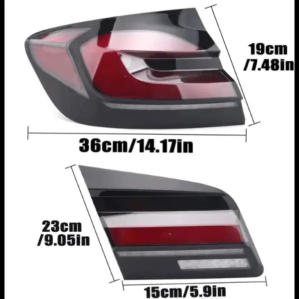 CAR CRAFT 5 Series Taillight Taillamp Compatible With Bmw 5