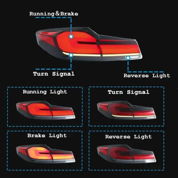 CAR CRAFT 5 Series Taillight Taillamp Compatible With Bmw 5