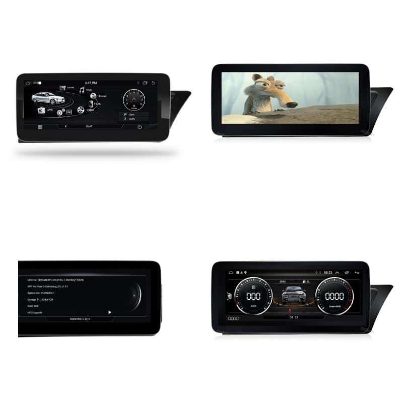 Car Craft A4 Android Player DVD Compatible with Audi A4 Android Player DVD A4 2009-2016 8 Core 4+64gb with 4g Ngt4.5 10.25inch Low Model - CAR CRAFT INDIA