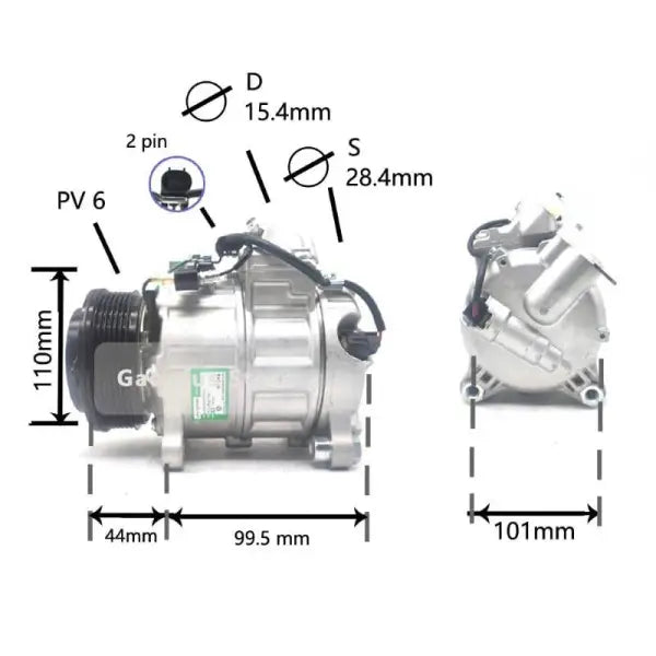 Car Craft Ac Compressor Compatible With Bmw 3 Series F30 5