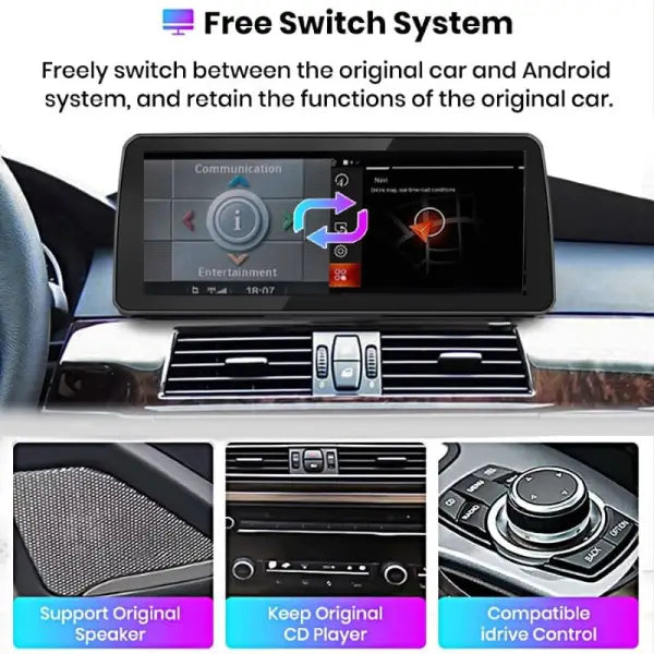 Car Craft Android Player DVD Carplay Compatible with BMW 3