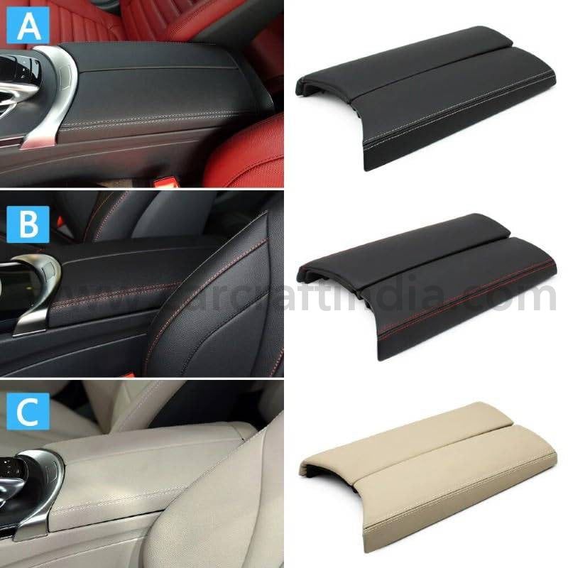 Car Craft Armrest Cover Compatible With Mercedes C Class