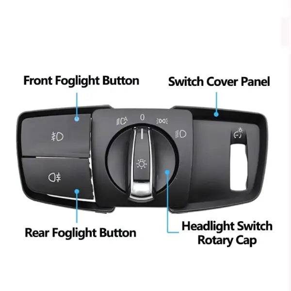 Car Craft 3 Series F30 Headlight Switch Cover Compatible With Bmw 3 Series Headlight Switch Cover 1 Series F20 2010-2015 3 Series F30 2012-2017 F34 X1 F48 2012-2016