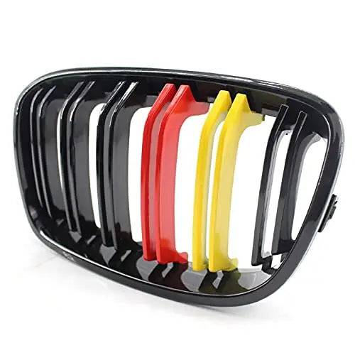 Car Craft Compatible With Bmw 1 Series F20 2011-2014 Front Bumper Grill German Flag