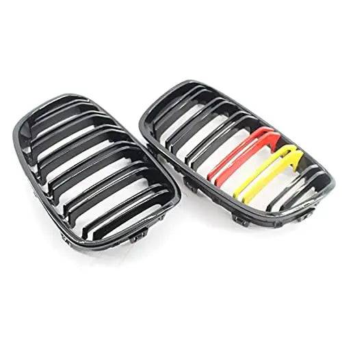 Car Craft Compatible With Bmw 1 Series F20 2011-2014 Front Bumper Grill German Flag