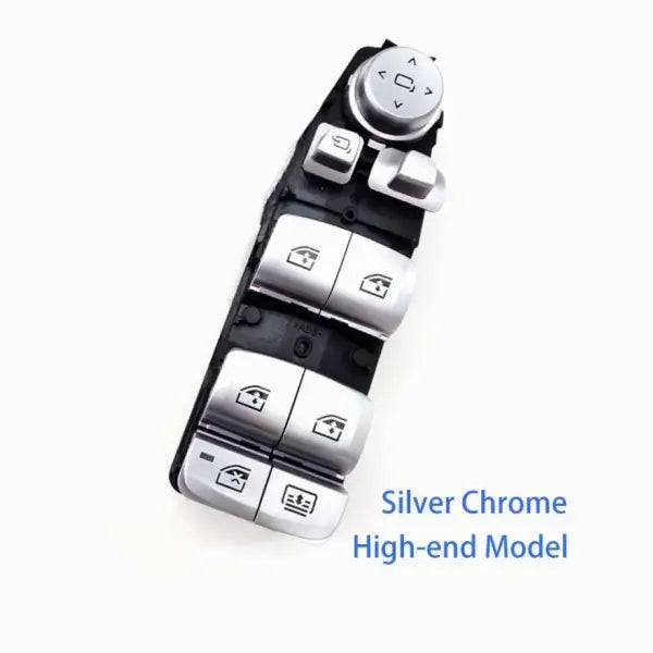 Car Craft Compatible With Bmw 5 Series F10 7 Series F02 6 Series F06 3 Series F30 F34 1 Series F20 X3 F25 X5 F15 X6 F16 Power Master Window Lifter Switch Button Regulator Main 6 Pin 61319241949 Chrome