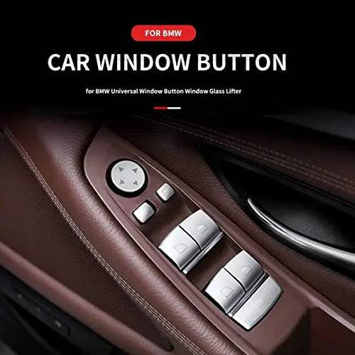 Car Craft Compatible With Bmw 5 Series F10 7 Series F02 6 Series F06 3 Series F30 F34 1 Series F20 X3 F25 X5 F15 X6 F16 Power Master Window Lifter Switch Button Regulator Main 6 Pin 61319241949 Chrome