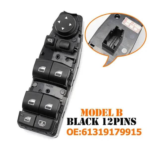 Car Craft Compatible With Bmw 5 Series F10 F07 7 Series F02 6 Series Gt F06 F12 3 Series F30 F34 Gt 1 Series F20 X3 F25 X5 F15 X6 F16 Power Master Window Lifter Switch Button Regulator 61319179955 B