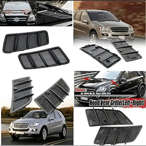 Car Craft Bonnet Hood Grill Vent Compatible With Mercedes