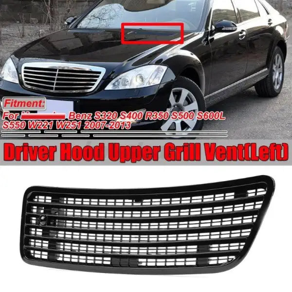 Car Craft Bonnet Hood Grill Vent Compatible With Mercedes S