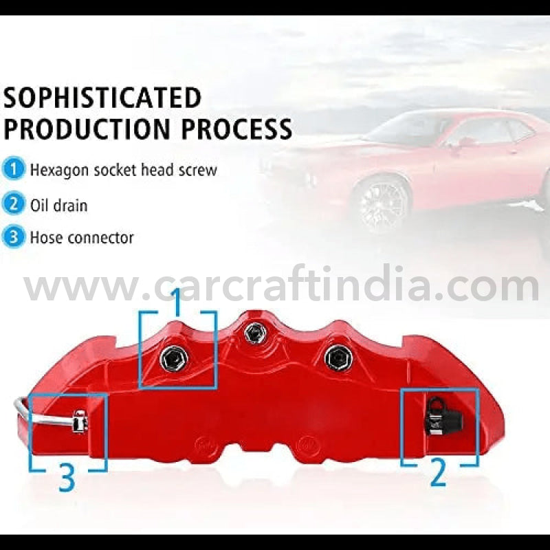 Car Craft Break Cover Caliper Cover Blue Large - Automotive
