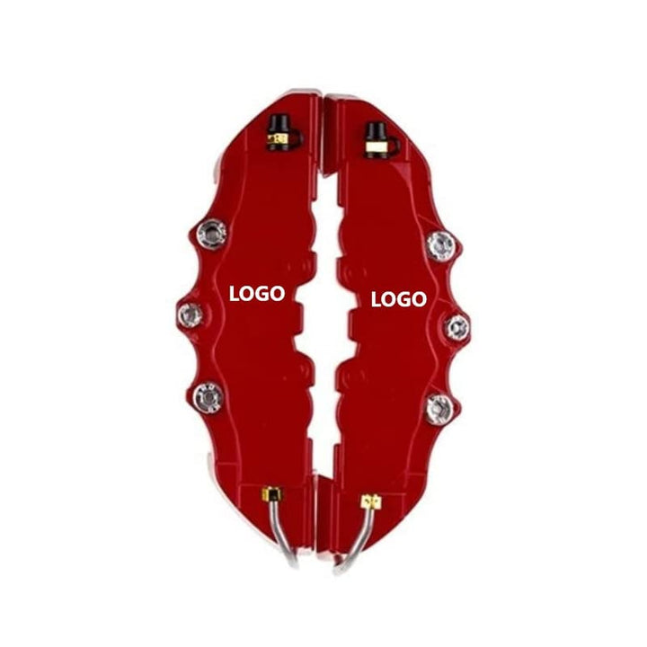 Car Craft Break Cover Caliper Cover Red Medium - Automotive