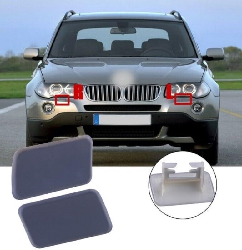 Car Craft Bumper Headlight Washer Cap Cover Compatible