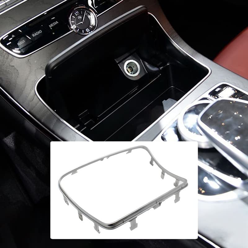Car Craft C Class Cupholder Frame Compatible With Mercedes C Class Cupholder Frame C Class W205 2014-2021 Glc X253 2016-2021 Silver - CAR CRAFT INDIA