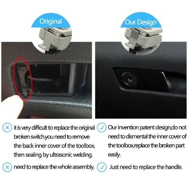 Car Craft C Class Glove Box Lock Switch Compatible With