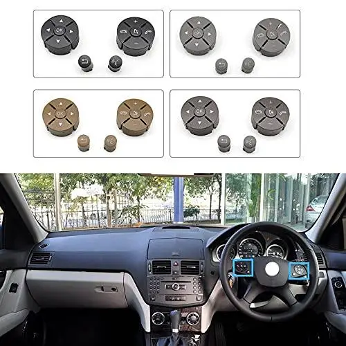 Car Craft C Class Steering Wheel Knob Button Compatible