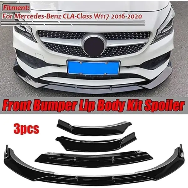 Car Craft Cla Front Lip Bumper Lip Compatible With Mercedes