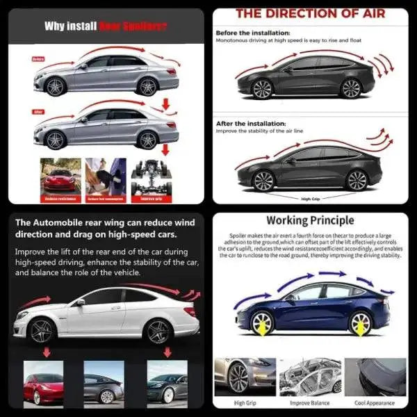 Car Craft Cla Spoiler Roof Spoiler Roof Wings Compatible