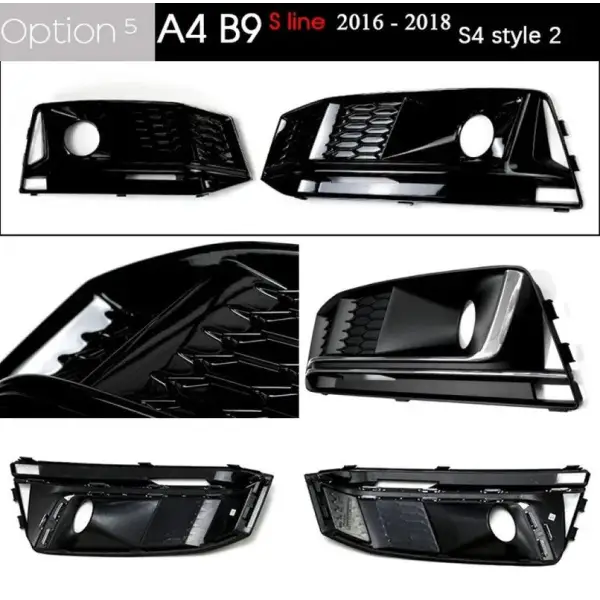 Car Craft Compatible With Audi A4l B9 Fog Lamp Grill Frame