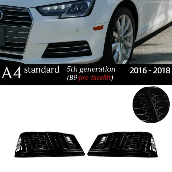 Car Craft Compatible With Audi A4l B9 Fog Lamp Grill Frame