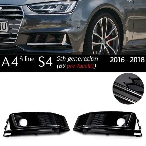 Car Craft Compatible With Audi A4l B9 Fog Lamp Grill Frame