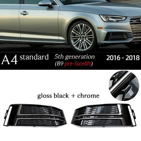 Car Craft Compatible With Audi A4l B9 Fog Lamp Grill Frame