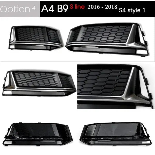 Car Craft Compatible With Audi A4l B9s4 Fog Lamp Grill