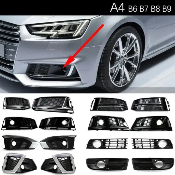 Car Craft Compatible With Audi A4l Fog Lamp Grill Frame