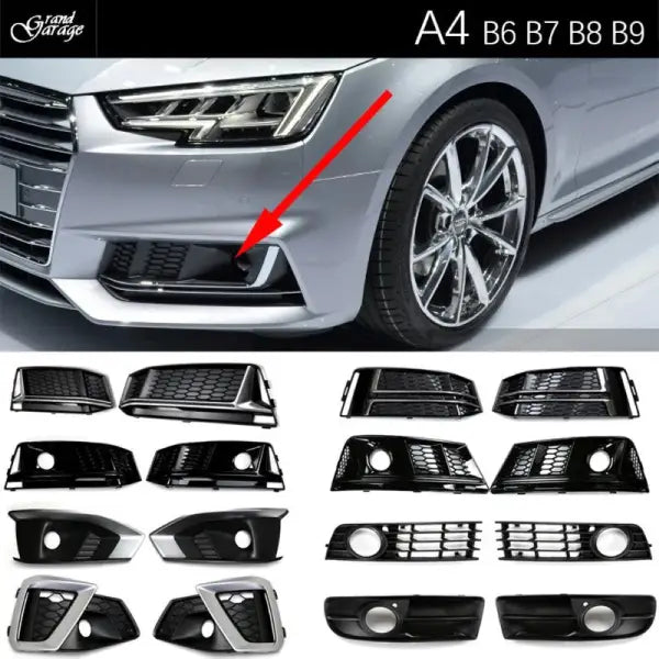 Car Craft Compatible With Audi A4l S4 Fog Lamp Grill Frame