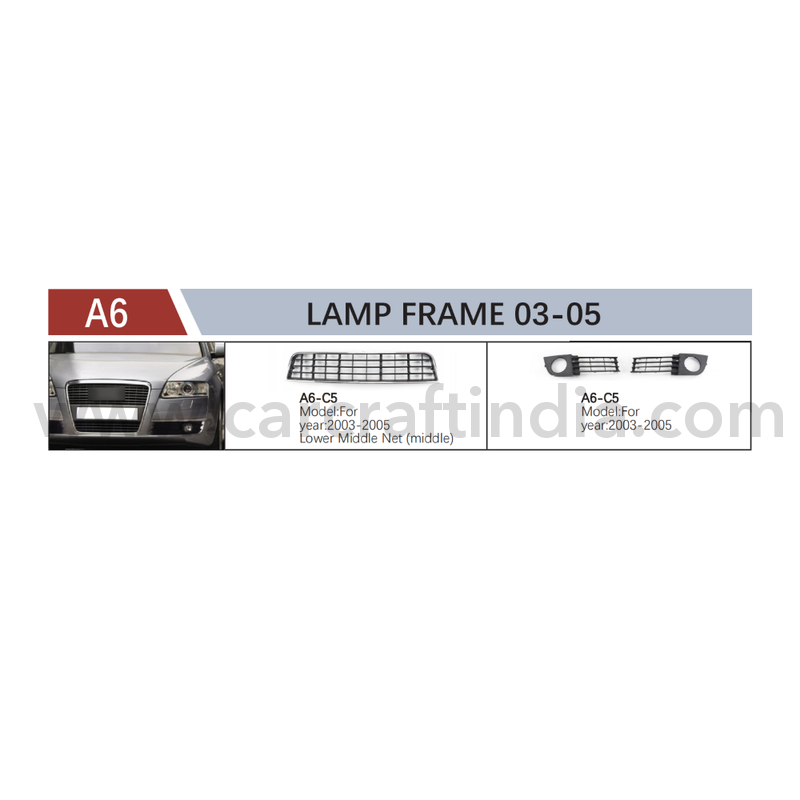 Car Craft Compatible With Audi A6 2003 - 2005 Fog Lamp