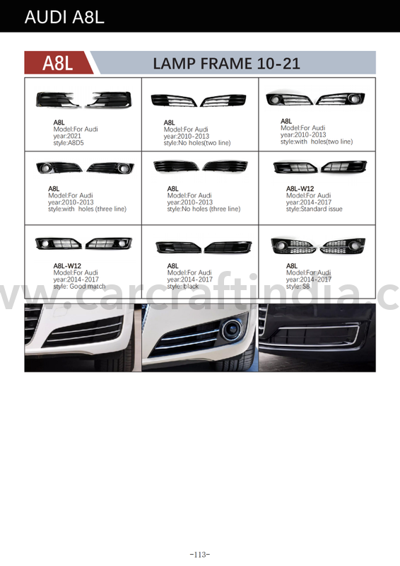 Car Craft Compatible With Audi A8 S8 2008 - 2010 Fog Lamp