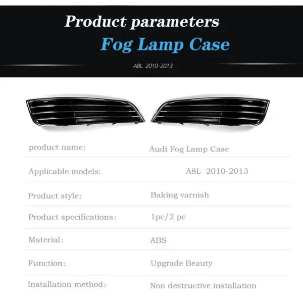 Car Craft Compatible With Audi A8 S8 2010 - 2013 Fog Lamp