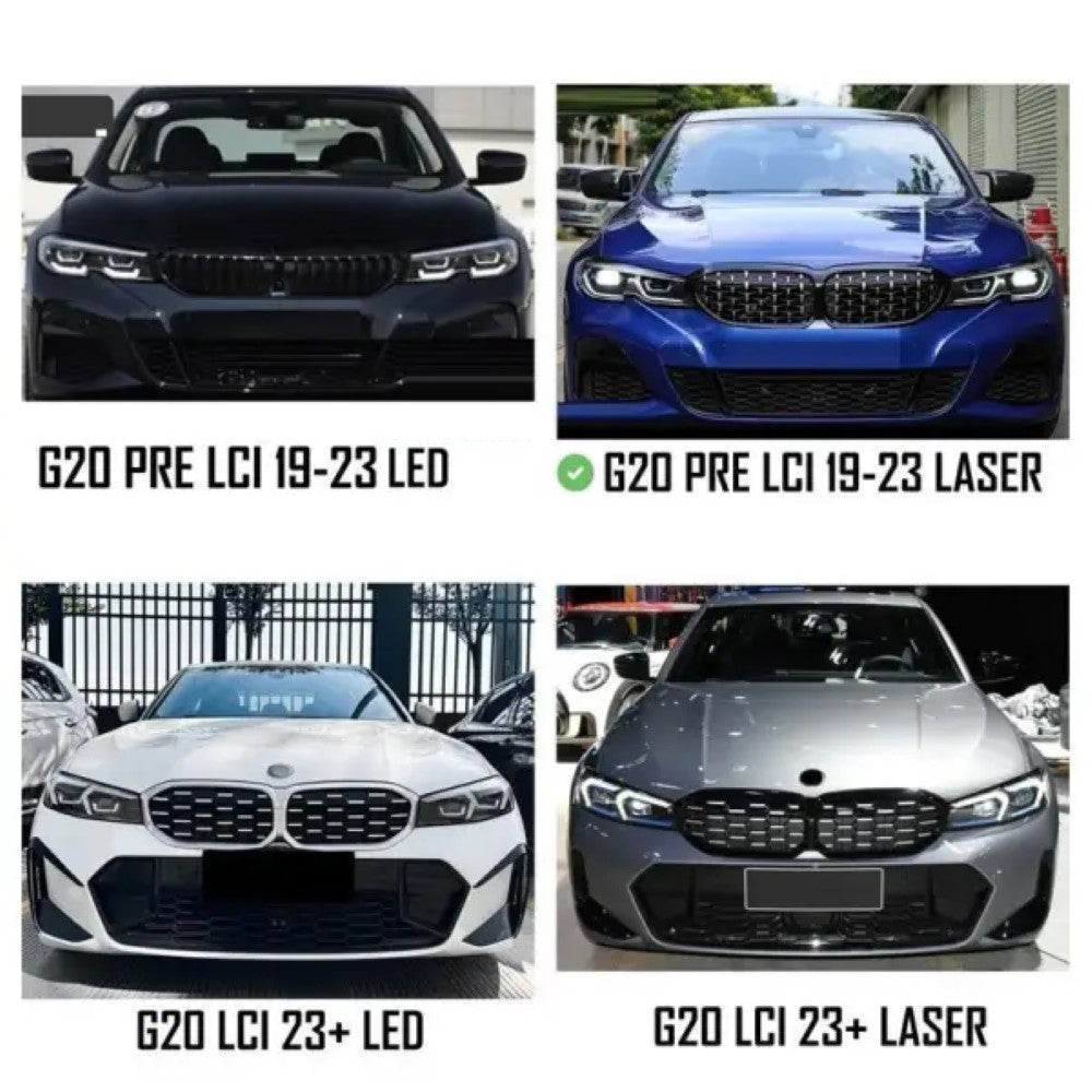 Car Craft Compatible With Bmw 3 Series G20 G28 2020-2022 Laser Style Headlight Drl Daytime Running Light Angel Eye Led Module Rgbw Color Csl Style Ao-rgbw-010 Europe For Laser Style Light