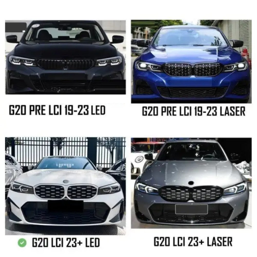 Car Craft Compatible With Bmw 3 Series G20 G28 Lci 2023+ Led Style Headlight Drl Daytime Running Light Angel Eye Led Module Rgbw Color Csl Style Ao-rgbw-011 Europe For Led Style Light