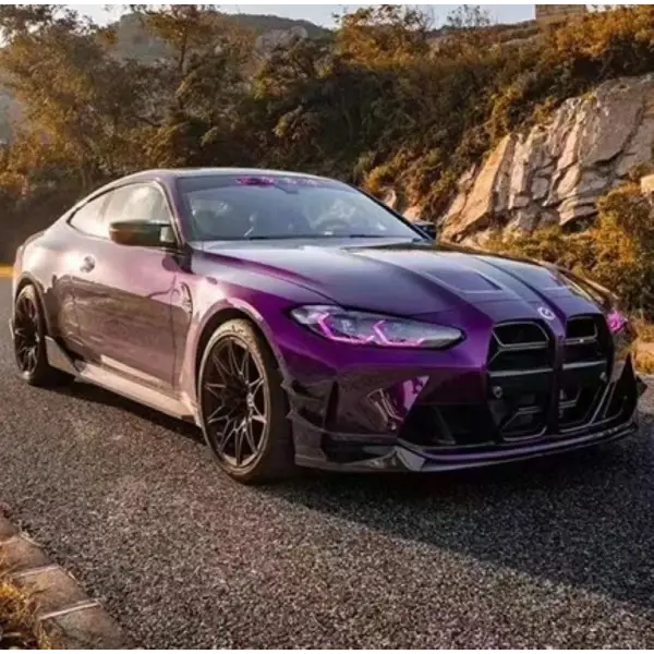 BMW 4シリーズ G22 G26 430 425 エクステリアフロントフォグライトフレームカバー ガーニッシュフロントバンパーサイドフォグライアクセサリー