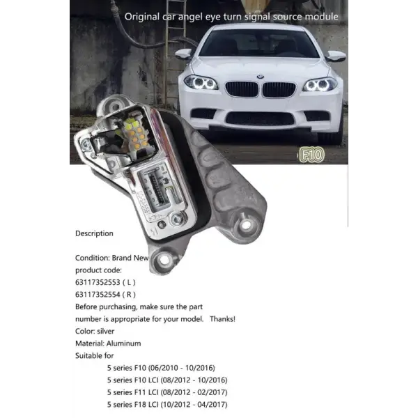 Car Craft Compatible With Bmw 5 Series F10 F07 Lci