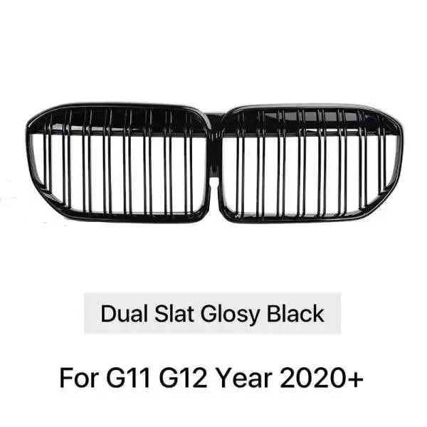 Gloss Black Front Bumper Grille For BMW G11 G12 LCI 7-Series (2020-2022) – Speedyparts Vertical Billet