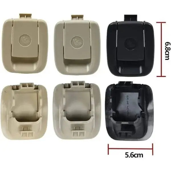 Car Craft Compatible With Bmw X1 Rear Child Seat Belt Lock Cover Isofix Cover X1 F48 2016-2021 Beige CC-2276