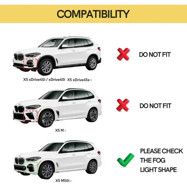 Car Craft Compatible With Bmw X5 G05 2018-2022 Aero Knight