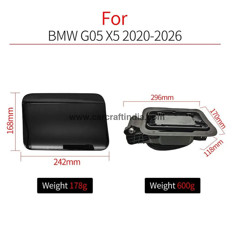 Car Craft Compatible With Bmw X5 G05 G18 2020-2026 Fuel Tank Filler Door Cap Cover 51915A13018 Unpainted - CAR CRAFT INDIA