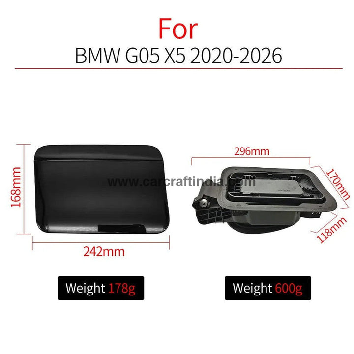 Car Craft Compatible With Bmw X5 G05 G18 2020-2026 Fuel Tank Filler Door Cap Cover 51915A13018 Unpainted - CAR CRAFT INDIA